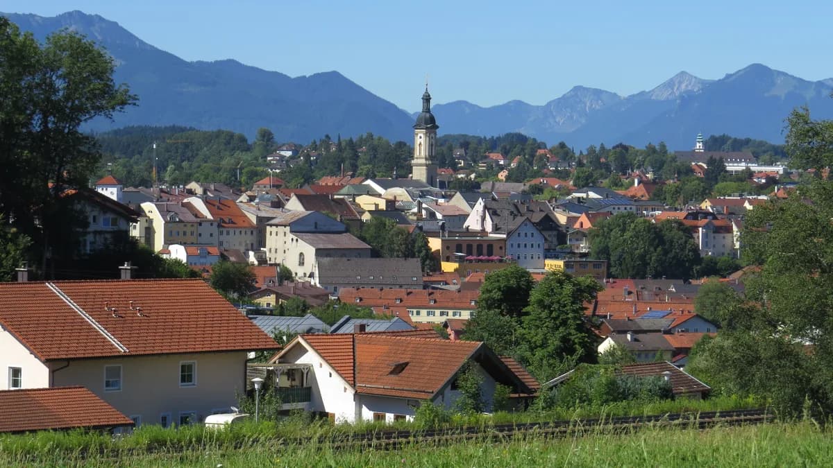 Stadtansicht von Traunstein