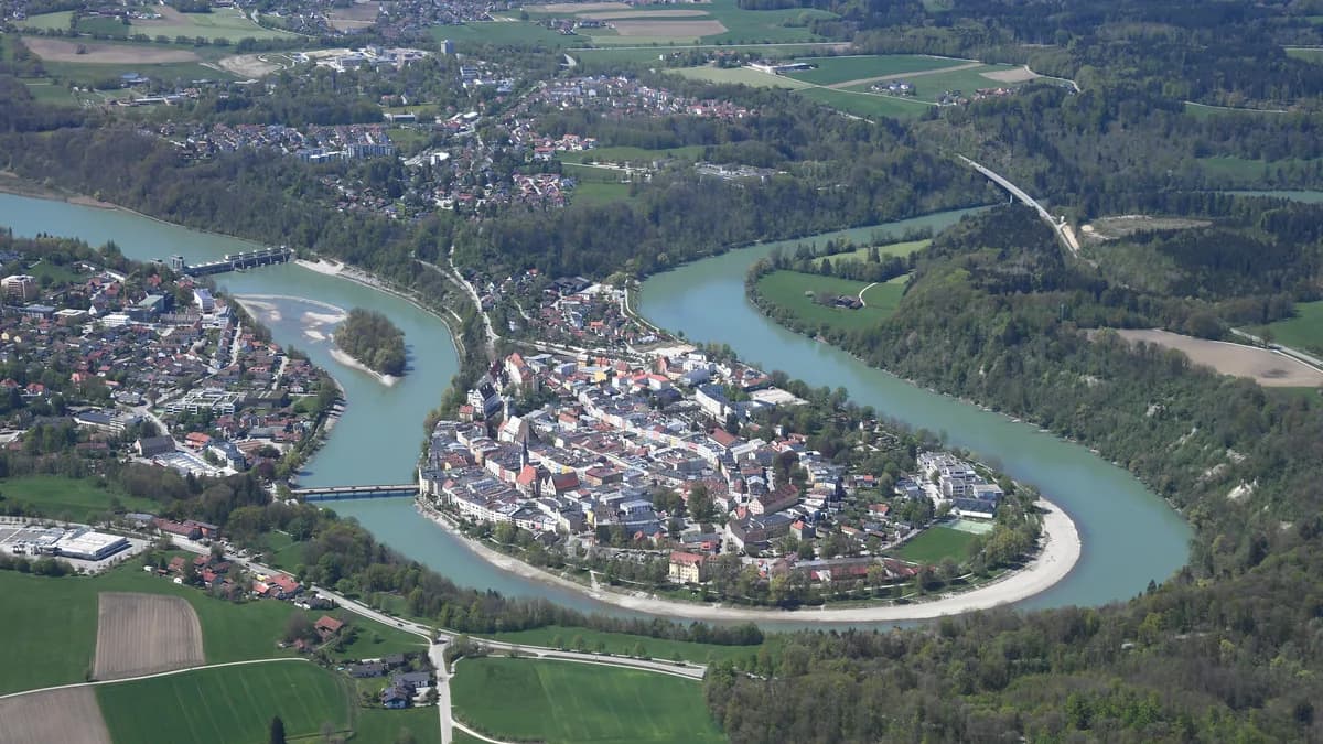 Stadtansicht von Wasserburg am Inn